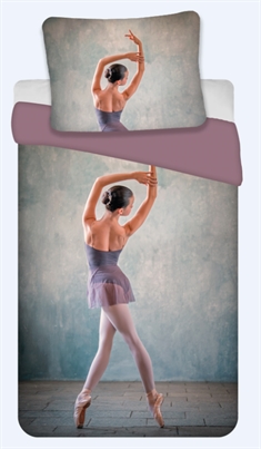 Påslakanset - Ballerina - 140x200 cm - 2-i-1 - 100% bomull 